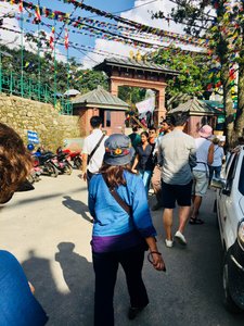 The entrance to Swayambhunath