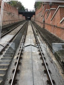 The funicular tracks