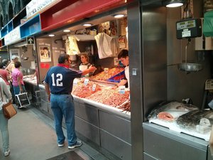 Der (Fisch-) Markt von Málaga