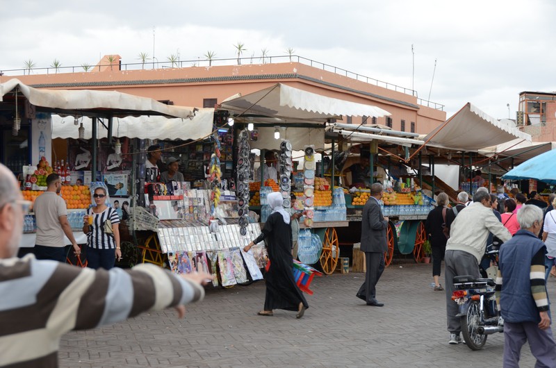 Orangensaftstände am Place Jemaa El Fna