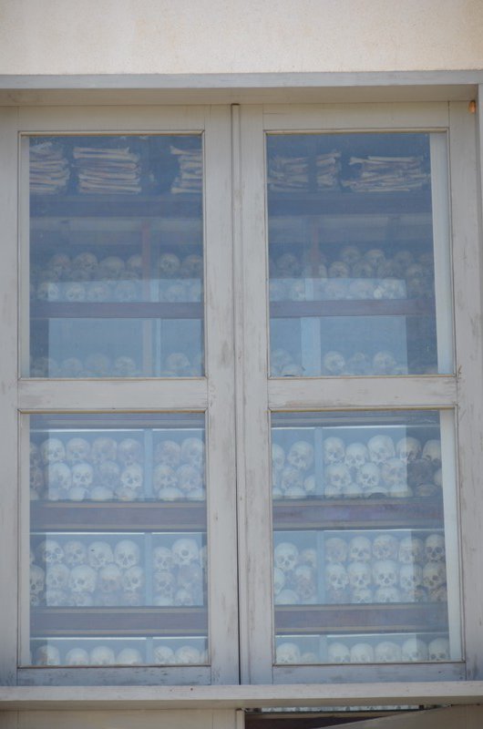 Stupa gefüllt mit Knochen