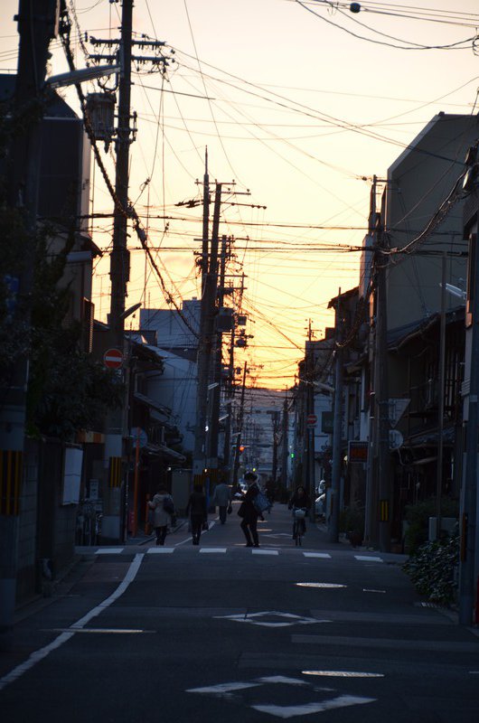 Kyoto Streetview am Abend