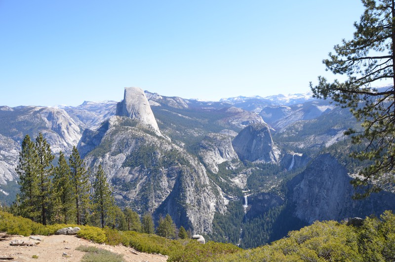 Blick über das Yosemite Valley: Half Dome