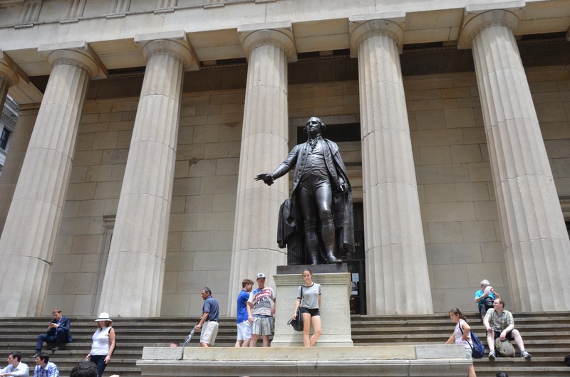 George Washington an der Wall Street