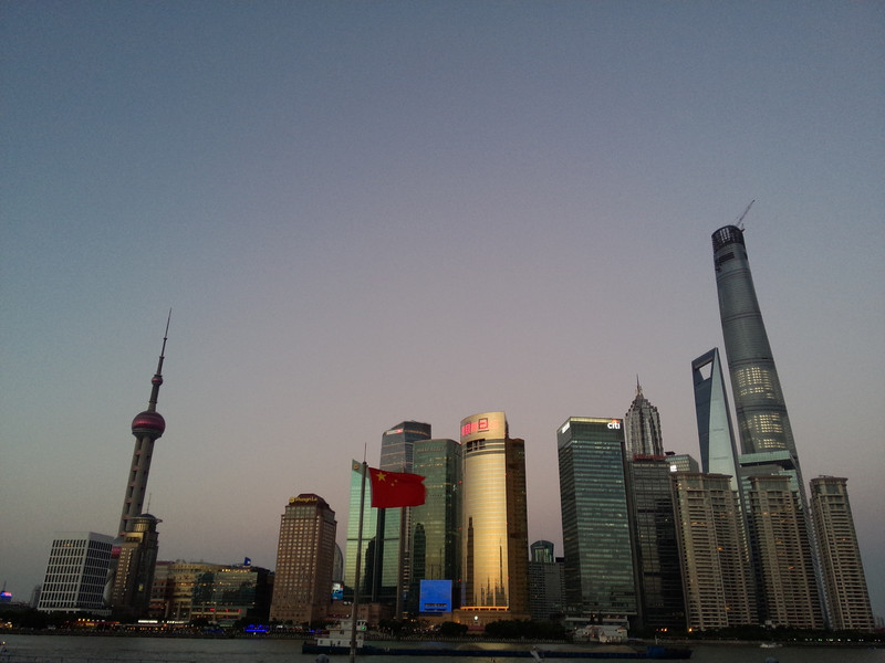 Shanghai skyline - sunset