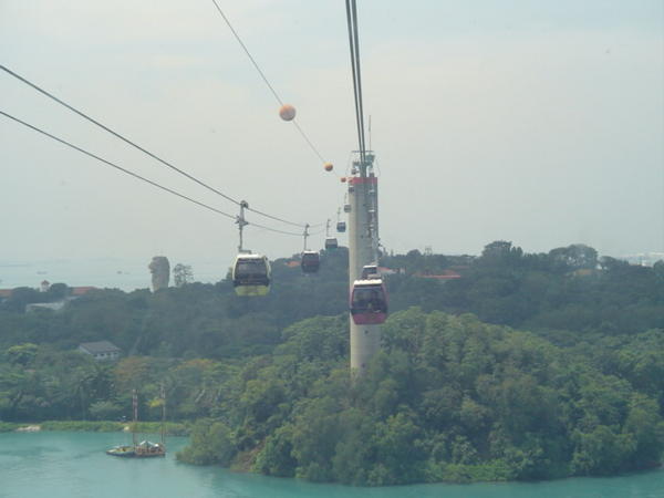 Cable car to Sentosa Island