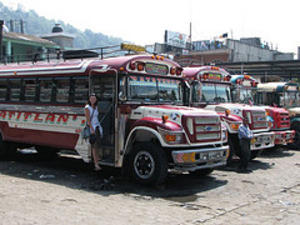Famous Guatemalan Chicken Bus
