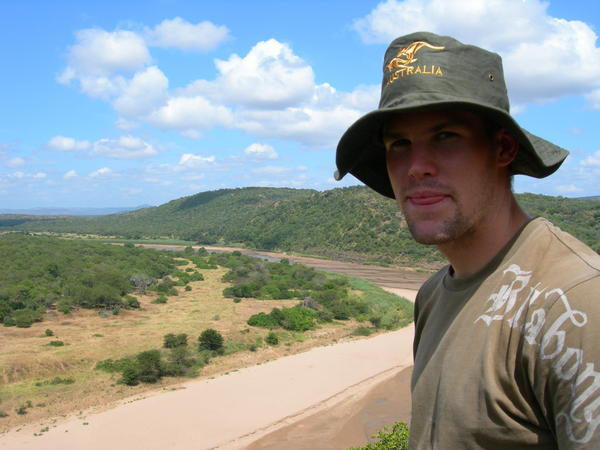Tezz overlooking the White Imfolozi River