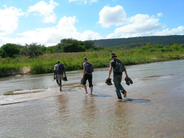 Crossing the Imfolozi River