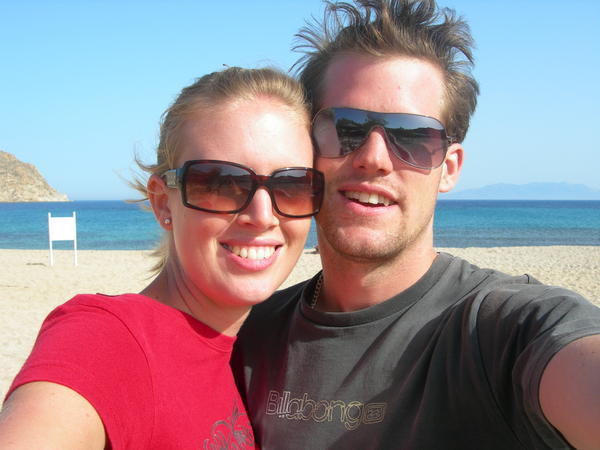 our own beach at Mykonos