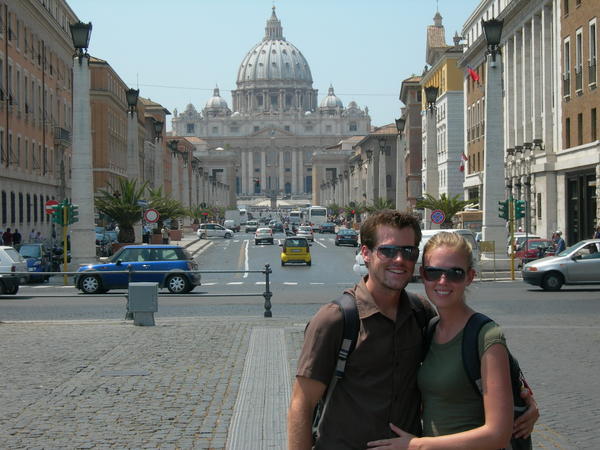 the happy couple in Roma