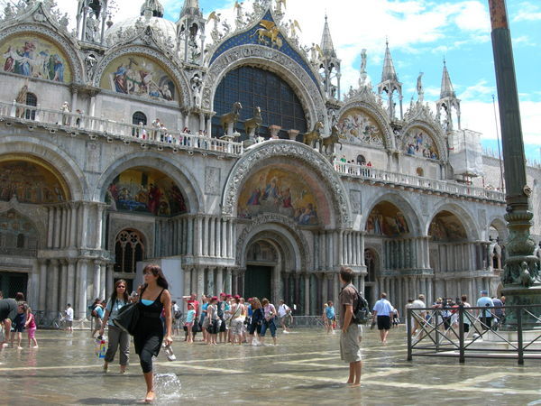 Splashing in Venice