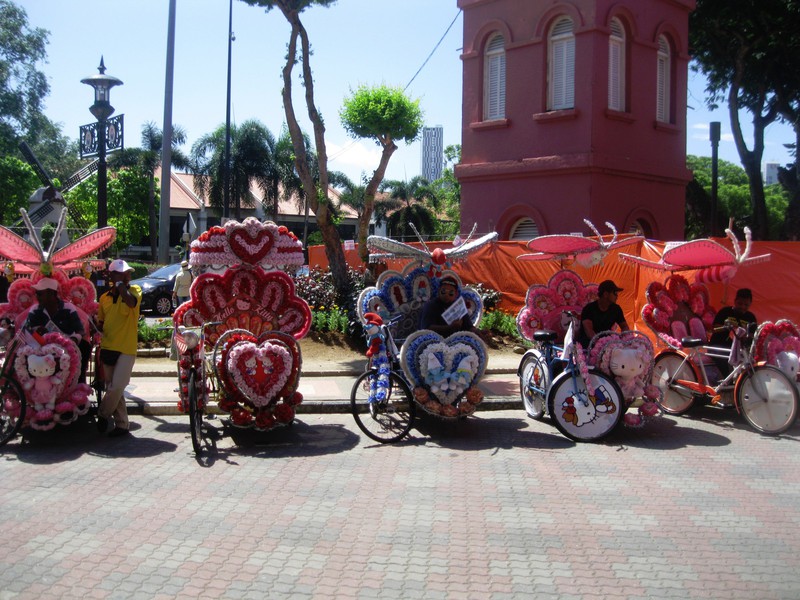 Colorful trishaws