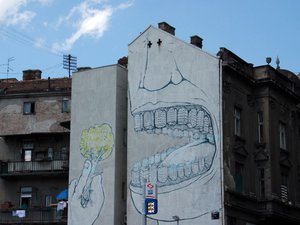 Beautiful Belgrade mural
