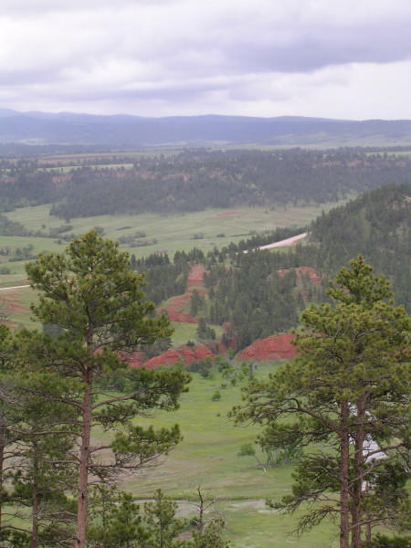 View from trail around Devils Tower