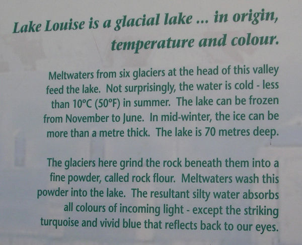 Lake Louise sign