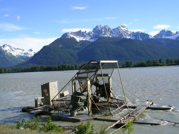 Fish wheel by Haines, Alaska