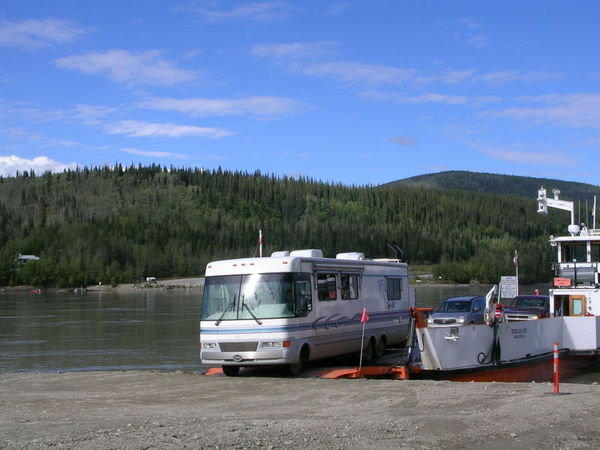 Ferry across the Yukon