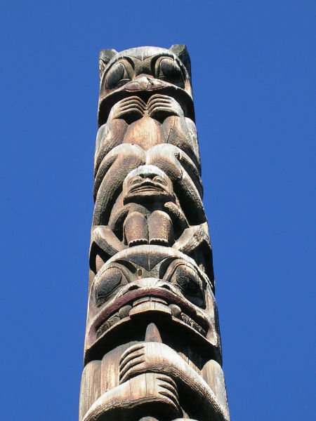 Totem Pole at 'Ksan Village