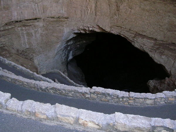 Natural cave entrance