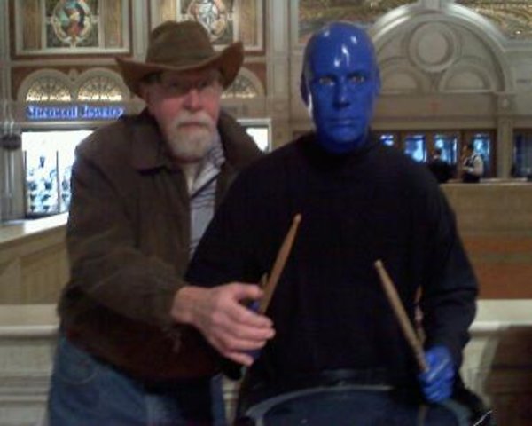Blue Man Statue