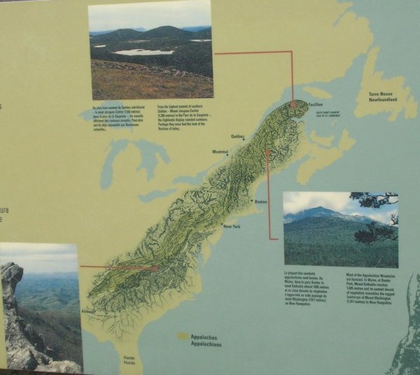 A visual of the Appalachia Mountain range