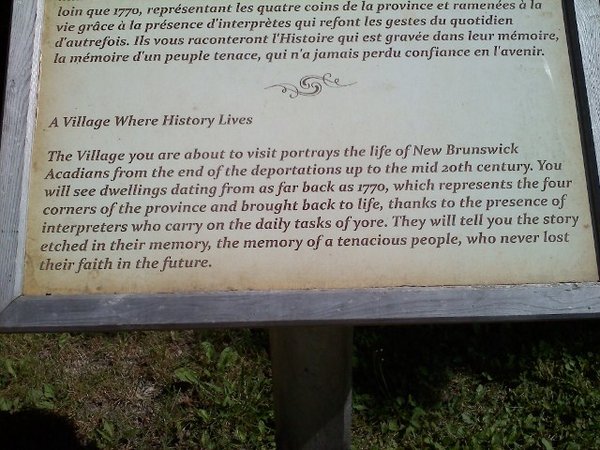 Information sign at The Village