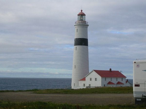 RV and lighthouse