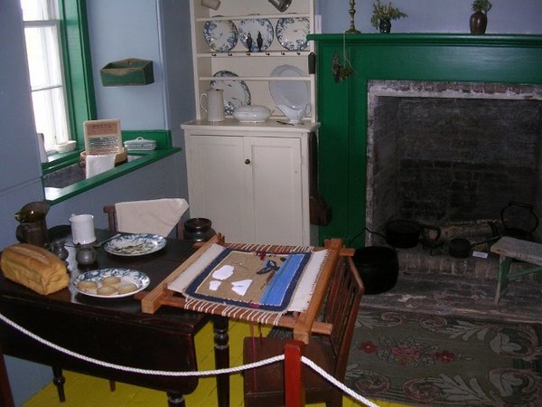Kitchen in the living quarters at the lighthouse