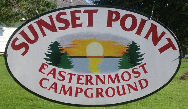 Sunset Point Campground sign