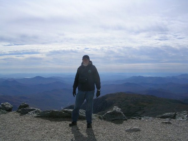 George at the top of Mt Washington