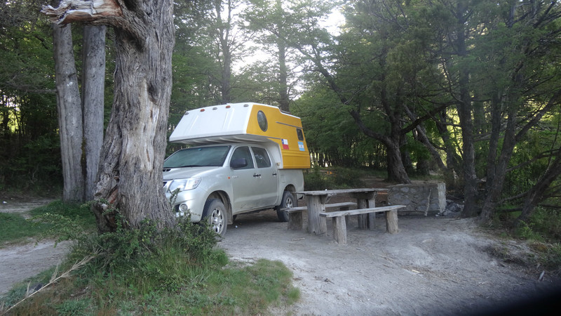 Campsite at Lago Espego (mirror)