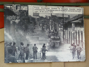 Sandinista image, Museum of the Revolution, Leon