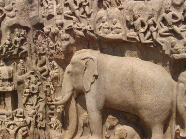 Bas-relief -Mahabalipuram-