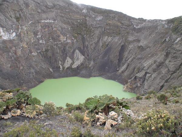 small crater with lake
