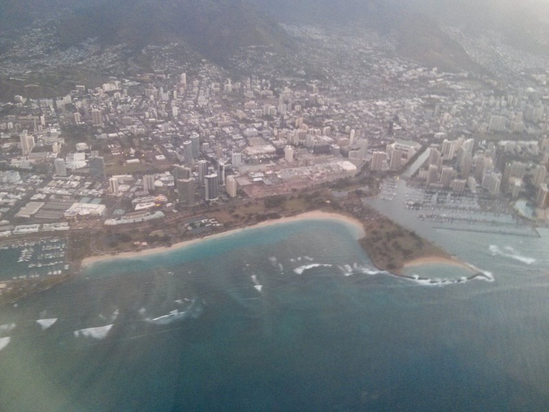 Waikiki Beach from the air