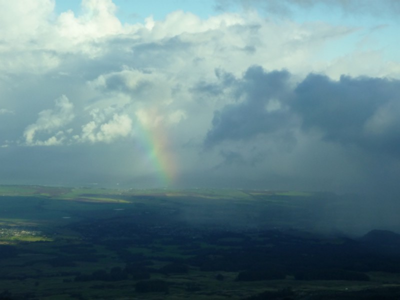 A rainbow over upcountry Maui