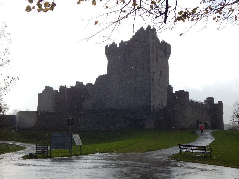 Ross Castle in the rain