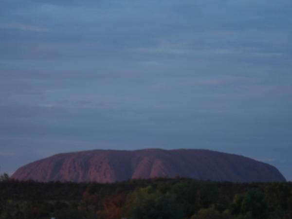 Uluru in the far distance