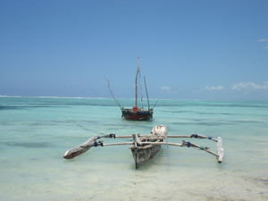 the dhow ready to set sail