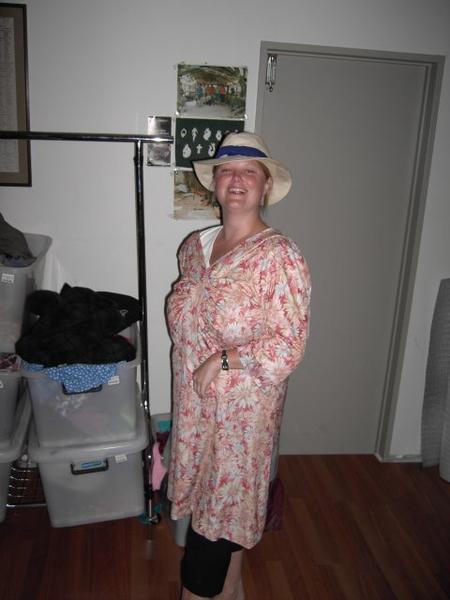Debbie dressed up as a Granny
