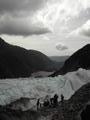 Down the glacier