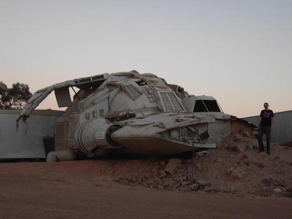Spaceship from Pitch black at Coober Pedy