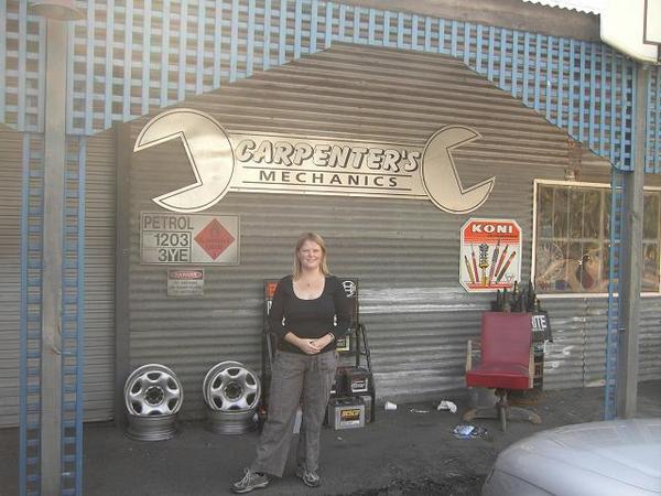 Debbie at Carpenters Garage