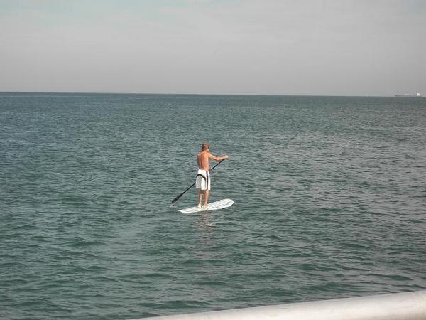 Man on Surfboard