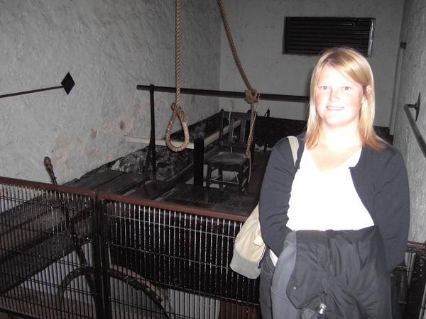 Deb in execution room in Fremantly Prison
