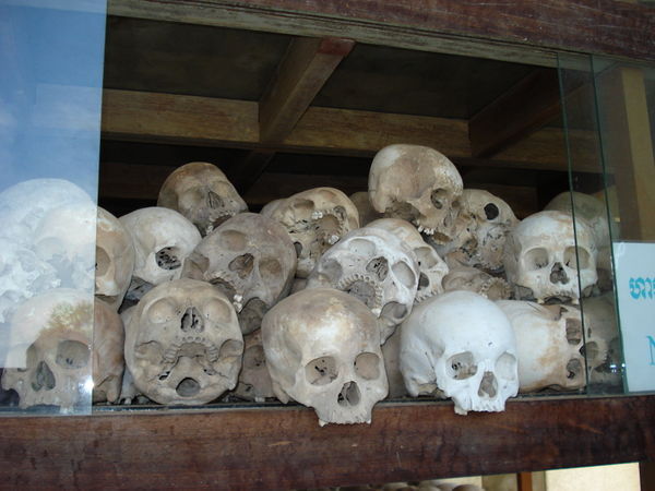 Tower of skulls at killing fields (ii)