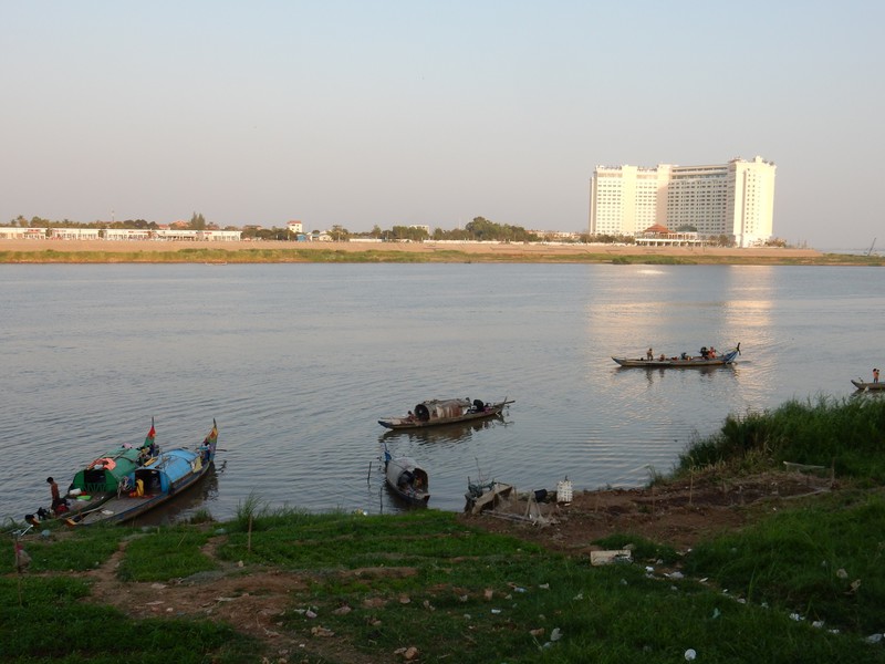 Phnom Pehn at the riverside 
