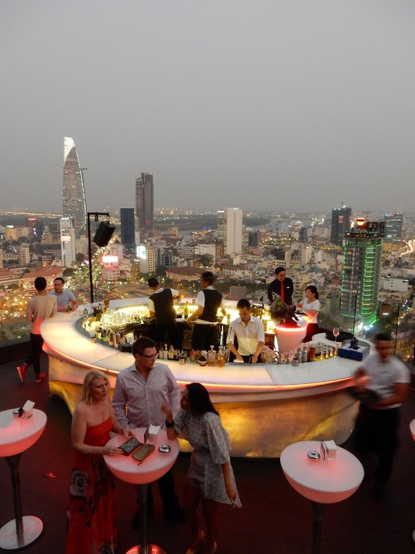 Chill rooftop bar