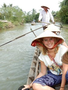 Tour with Vietnamese hat